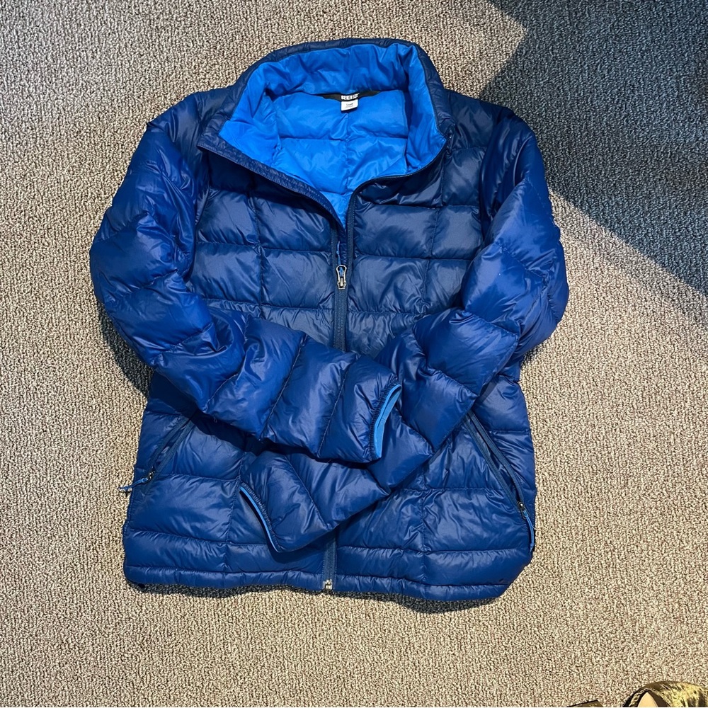 Blue Puffer REI down Jacket